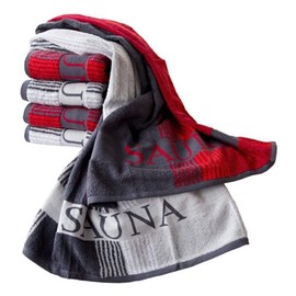 Dyckhoff Exclusive XL Sauna Towel 80 x 200 cm 450 g/m² Oeko Tex 100 (Anthracite/White/Grey)