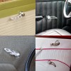 Autoloc Brushed Billet Aluminum Interior Car Door Handle Levers (Pair)
