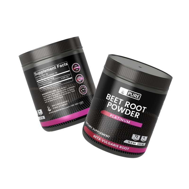 Pure Beet Root Powder, 11.2 oz, Nitric Oxide, Always Pure