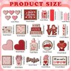 Moucuny 24 Pcs Valentine's Day Tiered Tray Decor Set Farmhouse