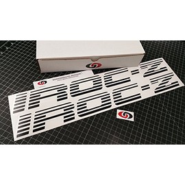 IROC-Z Faded Blind Door Decals Third Gen Camaro Stickers Select Color: (Matte Blackout, 2.0" x 20.0")