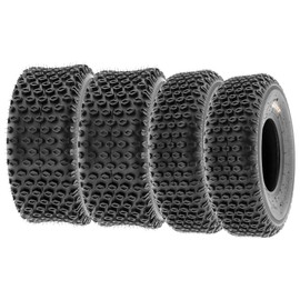 SunF 19x7-8 18x9.5-8 ATV UTV Tires 6 Ply Light Weight Tubeless A012 [Bundle]