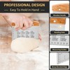 Joyfair 2Pcs Dough Scraper, Stainless Steel Dough Cutter with Wooden