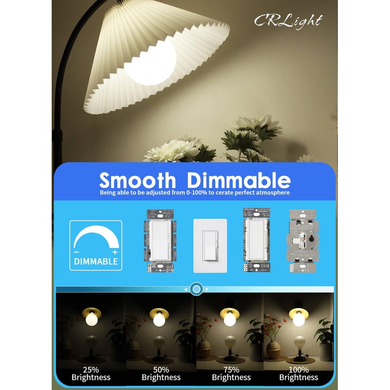 CRLight 5-inch 15W 4000K Neutral Opal G125 Large Globe LED