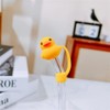 Duck-Shaped Silicone Straw Toppers 4Pcs -Reusable for 8mm Drinking Straws