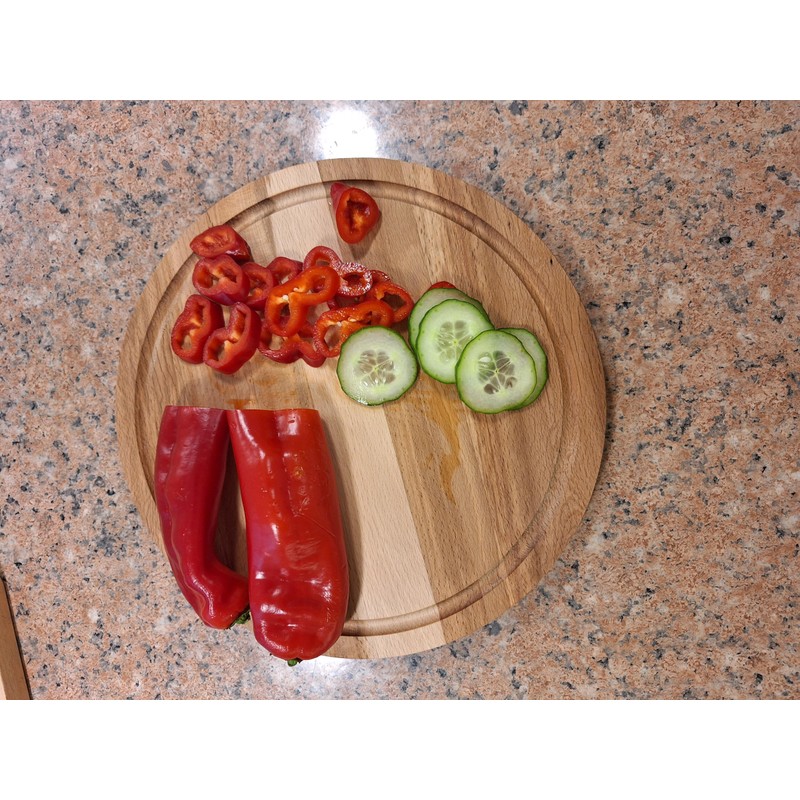 EFO Round chopping board, wooden board, wooden base, chopping board,