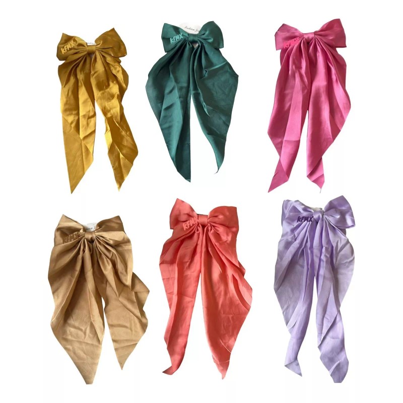KFMX 6 Moño Broche Accesorio Para Cabello Lazo Niña Mujer