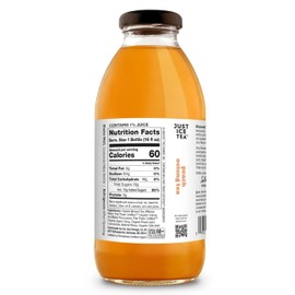 Just Ice Tea Organic Iced Tea, 16 Fl Oz Glass Bottles (Peach Oolong Tea, Pack of 12)