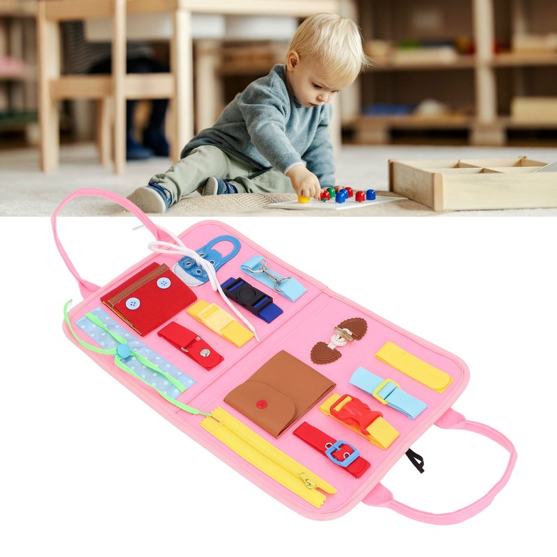 Educational Activity Developing Sensory Board Kids Dress Learning Board Toy