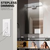 SOLFART Crystal Vanity Lights for Bathroom, 5 Color Adjustable Dimmable,16.5