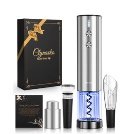 Electric Wine Opener Set - Premium Wine Gifts with Wine Opener, Foil Cutter, Wine Aerator, Vacuum Stopper, and Elegant Gift Box - Ideal Christmas Gift for Unforgettable Moments