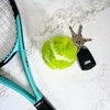 Furry Tennis Ball Keychain (Green)