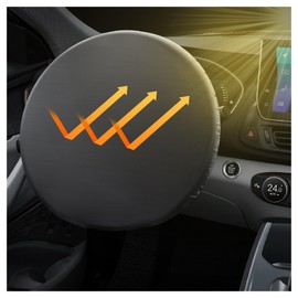 Steering Wheel Cover Sun Shade with Silver-Coated Cloth,Summer Essentials Car Sunshade for Car Wheel Cover,Universal Steering Wheel Cover Women/Men