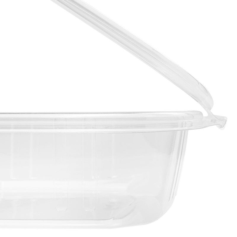 Karat 24oz - 200 ct PET Clamshell Square Deli Containers