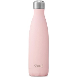 S'well Stainless Steel Water Bottle, 17oz, Pink Topaz, Triple Layered Vacuum Insulated Containers Keeps Drinks Cold for 36 Hours and Hot for 18, BPA Free, Perfect for On the Go