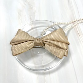 Burnaby dotted three-dimensional ribbon hairpin pin option / 버나비 땡땡이 입체 리본 헤어핀 핀 옵션