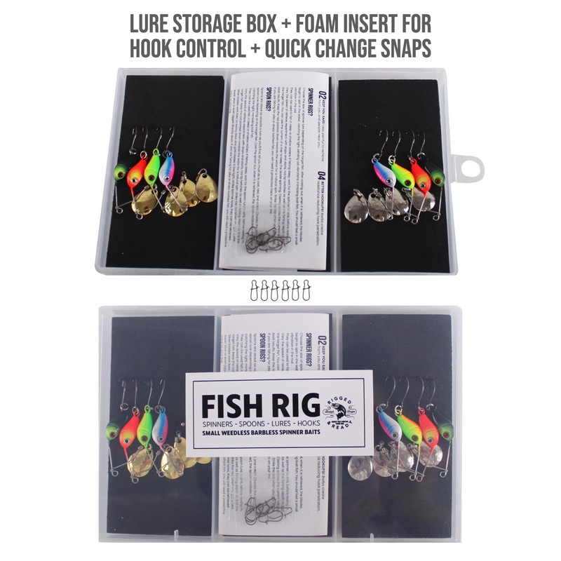 Rigged and Ready Micro Spinnerbaits x 8 Set. 4 x