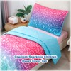 STYHO Duvet Cover Set for Girls Single Gradient Comforter Cover
