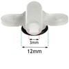 SPARES2GO Pressure Relief Device PRD with Rubber O-Ring Ball Valve