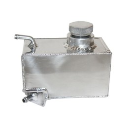 HCHCSPEED Aluminum Coolant Reservoir Radiator Overflow Tank Compatible with For 1987-2006 Yamaha Banshee Natural