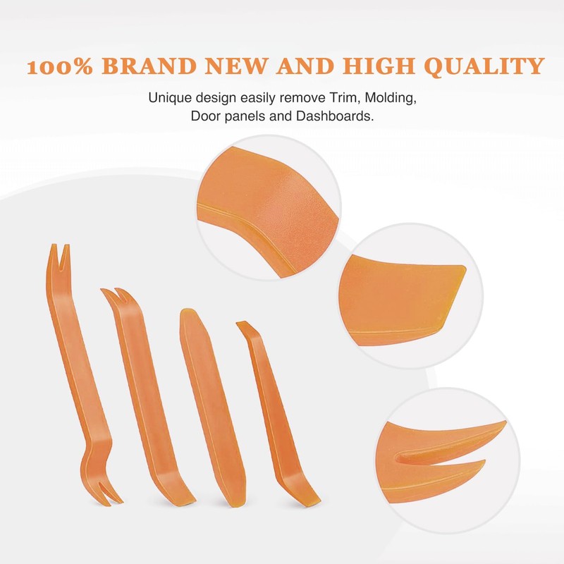 AidShunn 4 Pcs Trim Removal Tools, Car Pry Kits for