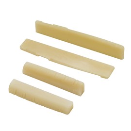 Miwayer 12 String Acoustic Bridge Guitar Unbleached Bone Saddle and Nut Made of Real Natural Bone (12 String Acoustic Bridges 2 pair)