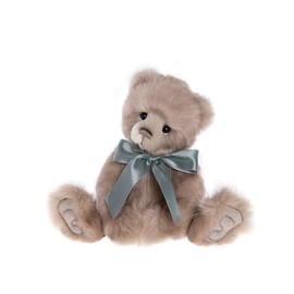 Charlie Bears - Janice | Secret Collection, Grey Plush Teddy Bear, Handmade, Collectable, Fully Jointed, 3 Years+