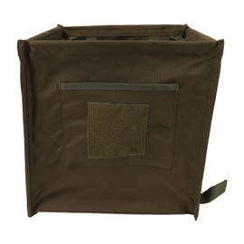 Arborist Throw Line Storage Cube, 33L Large Capacity Easy Throwline Folding Cube, Outdoor Foldable Oxford Cloth Trash Can, Tree Climbing Gear Throwline Box for Camping (Brown)