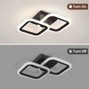 CANEOE Black Led Ceiling Light,4500K Daylight White Modern Hallway Light