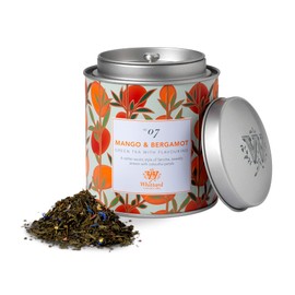 Whittard of Chelsea - Tea Discoveries Mango & Bergamot Caddy - Black Loose Leaf Tea, Vegetarian, Vegan Friendly, Resealable Tea Tin (100g, 1ct)