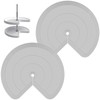 ZDLS Lazy Susan Shelf Liner,Silicone Lazy Susan Liners for Kitchen