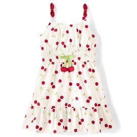 Gymboree,Girls,and Toddler Sleeveless Dresses,3 Years,White Cherries
