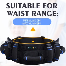 Gait Belts for Seniors, Gait Belt with Handles, Gate Belts Medical for Elderly, Transfer Belt for Elderly and Disabled, Lift Belt for Elderly, Safety Medical Walking Belt for Physical Therapy Handicap