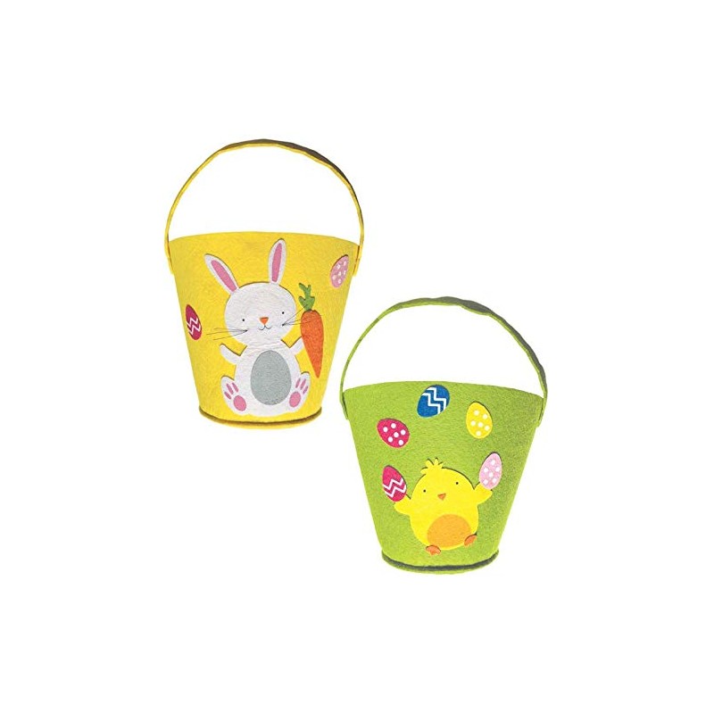 PaulStore Chick And Rabbit Treat Easter Large Bucket Felt Treat
