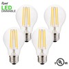 Revel 6W Dimmable LED Edison Light Bulbs, 2700K Warm White,