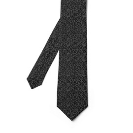 Feelyou Black Leopard Print Men's Ties 3.1x57 Inch Kids Cheetah Texture Print Funny Ties for Men Gift Safari Animal Tie for Business Wedding Party Formal Fashion Teens Boys （No Real Fur）