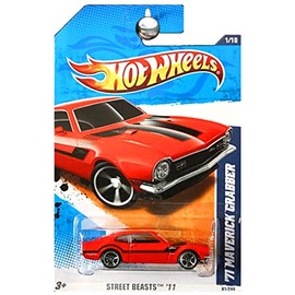 2011 Hot Wheels 81/244 - Street Beasts '11 1/10 - '71 Maverick Grabber (Red)