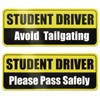 Student Driver Magnets for Car (2-Pack) – Reflective New Driver