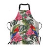 Moslion Tropical Scenery Apron,Beautiful Floral Summer with Tropical Palm Leaves