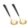 Beufee 2 Piece Soup Ladle, 19cm Stainless Steel Ladle with