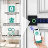 Fingerprint Door Lock,Smart Door Knob,Keyless Entry Door Lock with Handle,Biometric