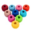1000 Feet (c.333 Yards) 2mm 3 ply Colourful Natural Jute