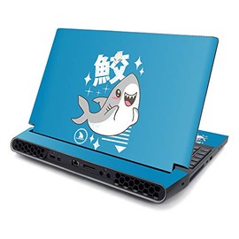 MightySkins Skin Compatible with Alienware Area-51M 17" (2019) - Shark Kawaii | Protective, Durable, and Unique Vinyl Decal wrap Cover | Easy to Apply, Remove, and Change Styles | Made in The USA