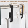 Realand 10pcs Large Clothes Pins with Hooks - Sturdy Laundry
