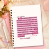 JXREQ Pink Christian Notebook Journal, 1 Corinthians 13 Bible Journaling