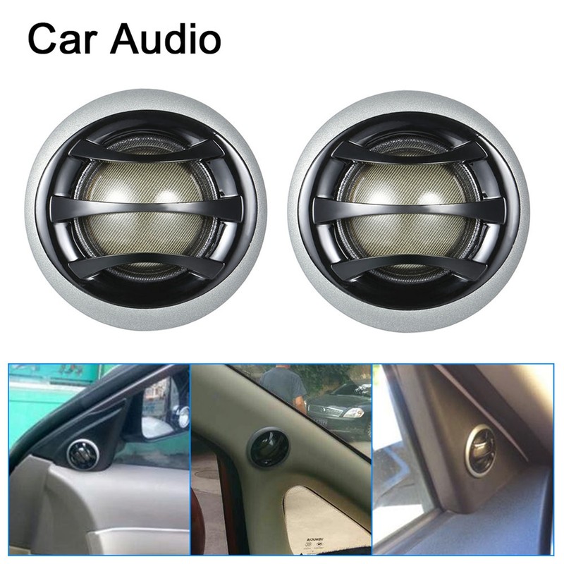 1 Pair 2in 150W Car Tweeter Speaker High Fidelity Silk