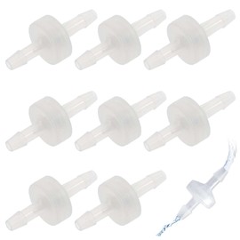 PAVIKE Backflow Prevention Valve, Aquarium [Set of 8] Backflow Prevention Valve, One-way Check Valve, Aquarium Air Pump Air Hose Backflow Prevention Fitting, For Use in Aquariums and Aquariums