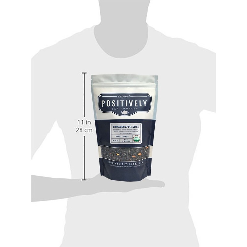 Positively Tea Company, Organic Cinnamon Apple Spice, Black Tea, Loose