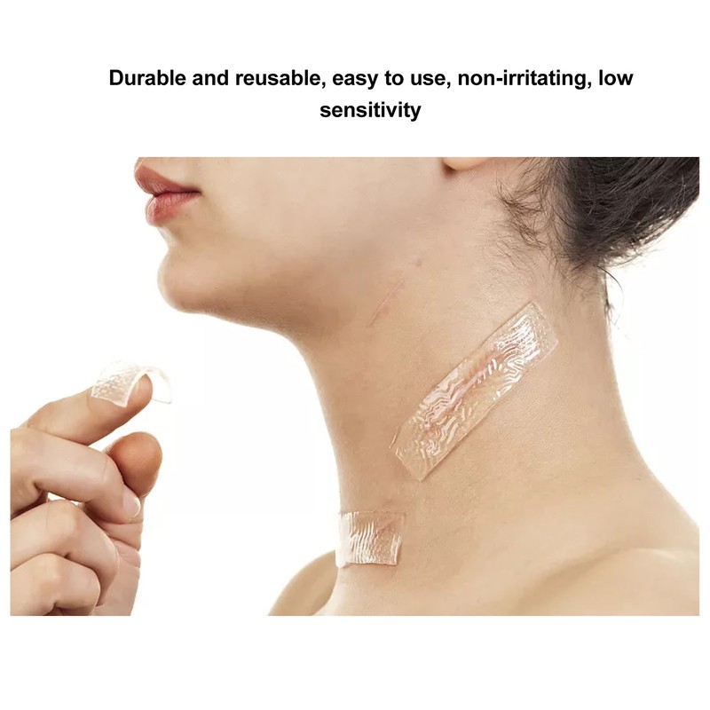 Stretch Mark Patch Soft Silicone Clear Concealed Reusable Strong Adhesive