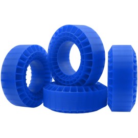 4Pcs Vgoohobby Silicone Rubber Insert Foam 1.9 Tire Inserts Foam Fit for 1.9 Crawler Tires Compatible with SCX10 TRX4 1/10 RC Crawler Car (Blue)